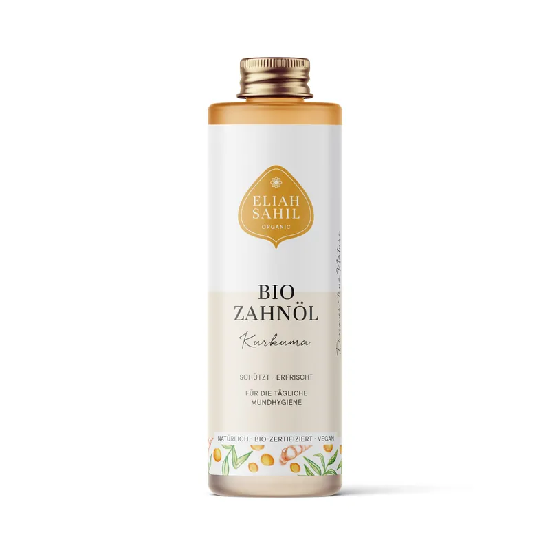 Eliah Sahil Bio Zahnöl Kurkuma Standardgröße 8 x 100ml Im Trend