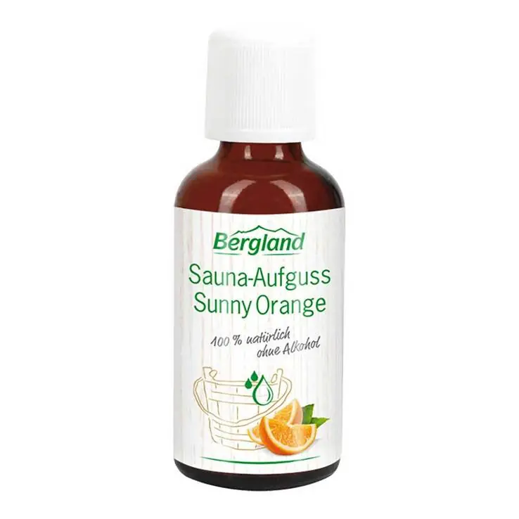 Sauna-Aufguss Sunny Orange, 50 ml Geld-Zurück-Garantie