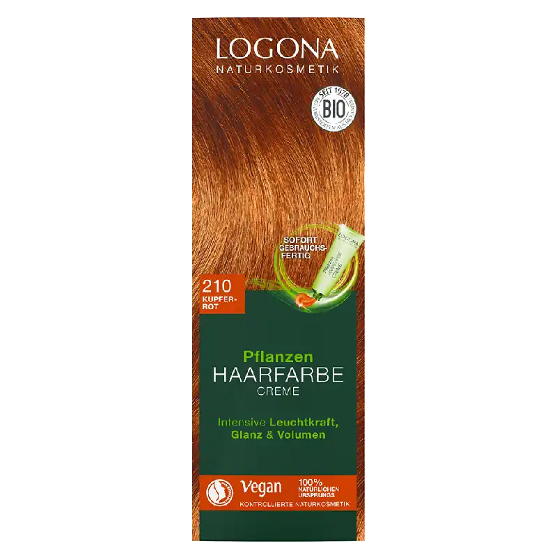 Jetzt Kaufen Pflanzenhaarfarbe Creme 210 Kupferrot