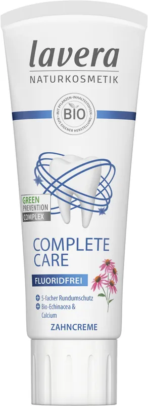 Preiswert lavera Zahncreme Complete Care Fluoridfrei 4 x 75ml