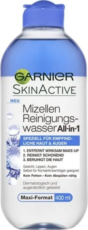 SkinActive Mizellen Reinigungswasser All-in-1 speziell f\\u00fcr empfindliche Haut & Augen Aktuell