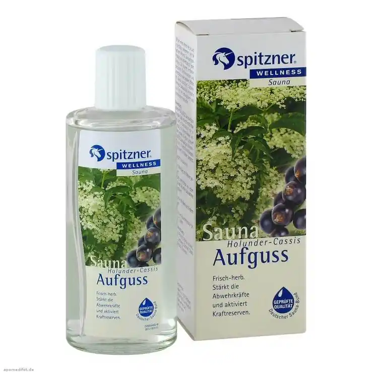 Spitzner Saunaaufguss Holunder Cassis Wellness, 190 ml Kostenloser Versand