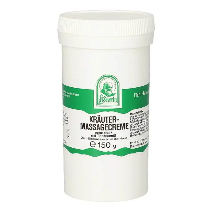 Sankt Severin Kräutermassagecreme + Teebaumöl, 150 g Ausverkauf
