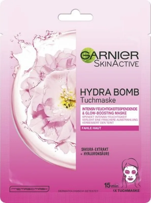 Gleich Bestellen SkinActive HYDRA BOMB Tuchmaske Sakura & Hyaluron