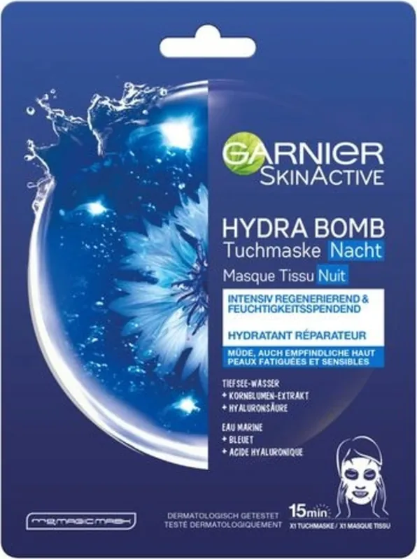 SkinActive HYDRA BOMB Tuchmaske Nacht Premium