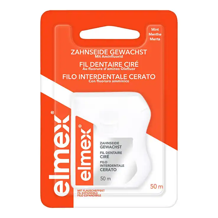 Finale Aktion Elmex Zahnseide gewachst mit Aminfluorid, 50 m
