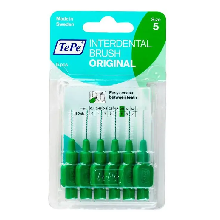 Tepe Interdentalbürste 0,8mm grün, 6 St Ab Werk
