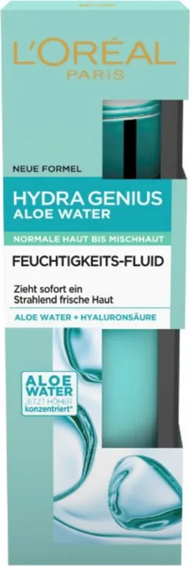 HYDRA GENIUS Aloe Water Feuchtigkeitsfluid Normale bis Mischhaut Echt