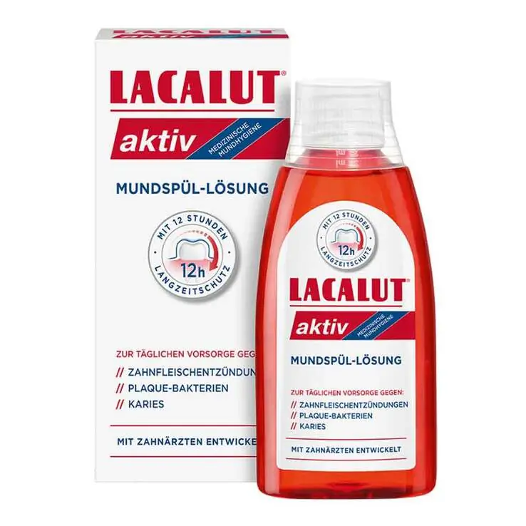 Lacalut aktiv Mundspüllösung, 300 ml Kostenfreie Lieferung