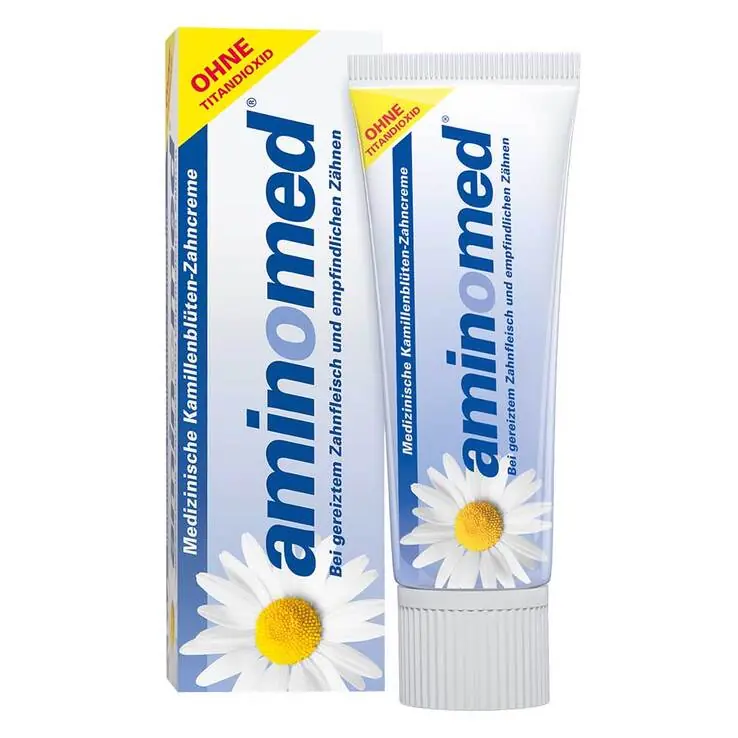 Aminomed Kamillenblüten Zahncreme ohne Titandioxid, 75 ml Knallerangebot