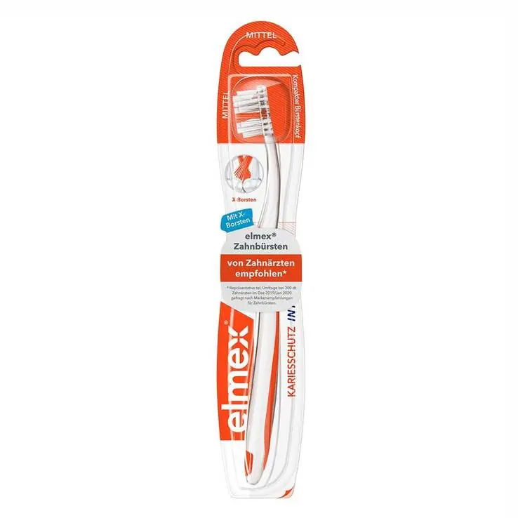 Kostenfreie Lieferung Elmex Interx medium Kurzkopf Zahnbürste, 1 St