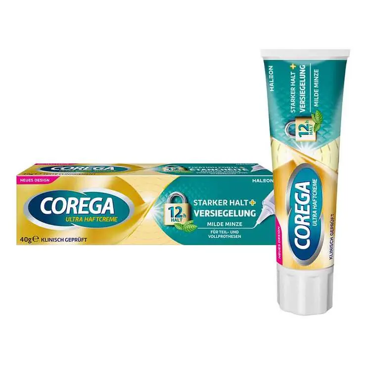 Corega Ultra Haftcreme Starker Halt + Versiegelung, 40 g Jetzt Kaufen