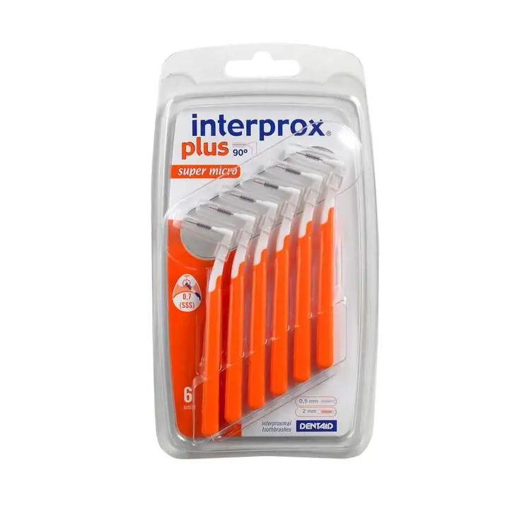 Interprox plus super micro orange Interdentalbürste, 6 St Meistverkauft