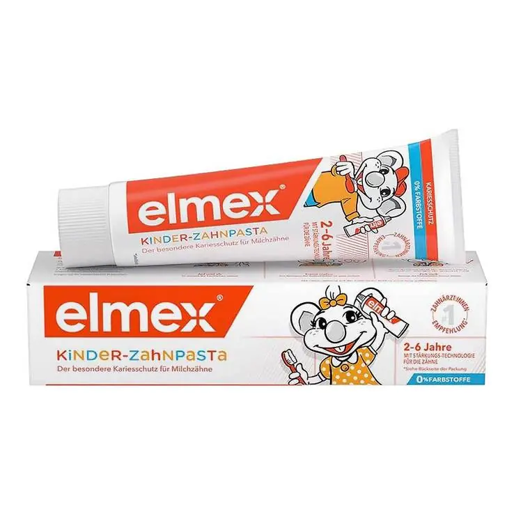 Elmex Kinderzahnpasta mit Faltschachtel, 50 ml Expressversand
