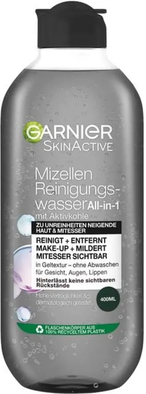 Direktkauf SkinAktive Mizellen Reinigunswasser mit Aktivkohle