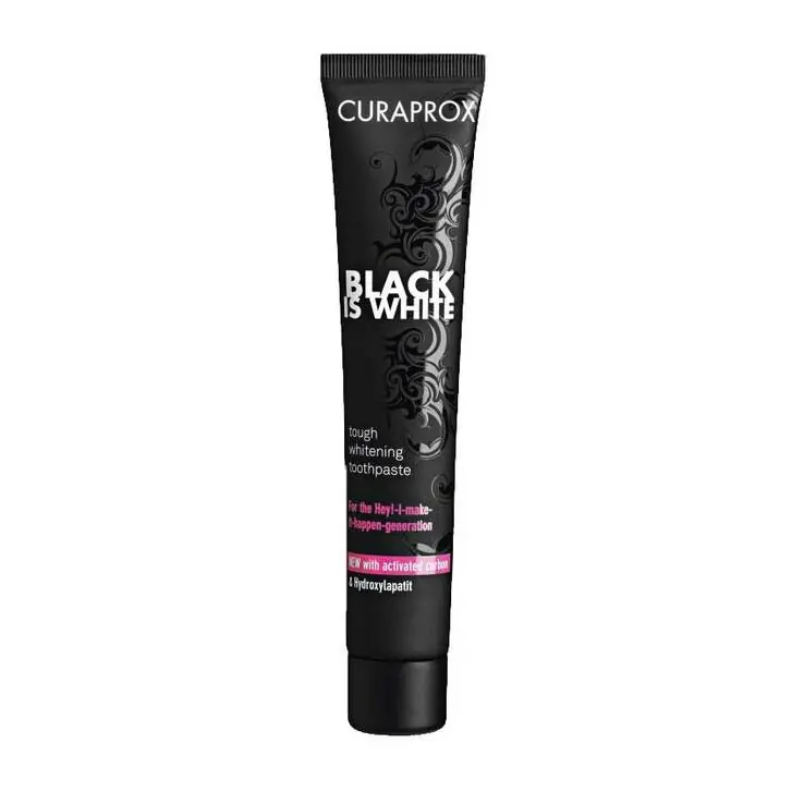 Curaprox Black is White Kohlezahnpasta, 90 ml Neu Im Sortiment
