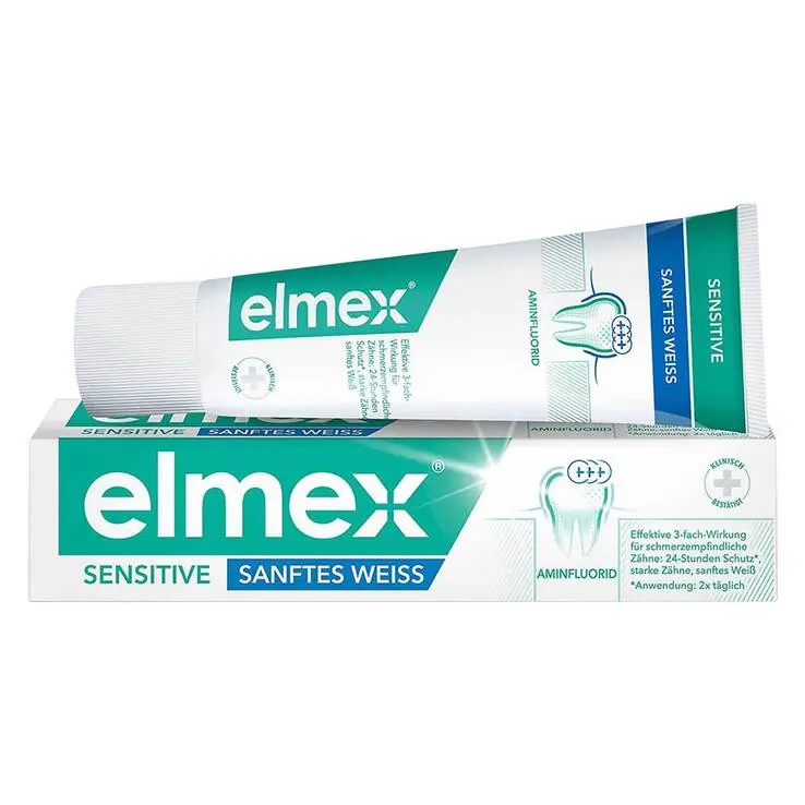 Preisknaller Elmex Sensitive Sanftes Weiss Zahnpasta, 75 ml