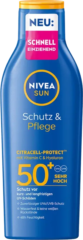 SUN Schutz & Pflege Sonnenmilch LSF 50+ Zertifiziert