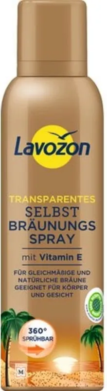 Abverkauf Transparentes Selbstbr\\u00e4unungsspray
