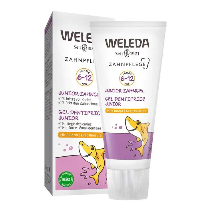 Weleda Junior-Zahngel mit Fluorid, 50 ml Neue Ware