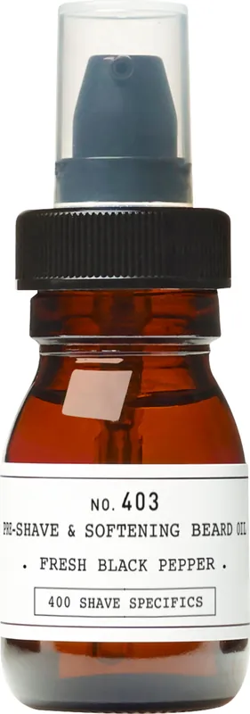 Preisreduziert No.403 Pre-Shave & Softening Beard Oil Fresh Black Pepper
