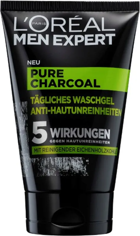 Markenprodukt MEN EXPERT Pure Charcoal Waschgel Anti-Hautunreinheiten