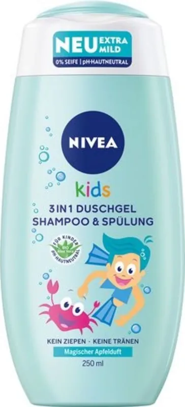 Kids 3in1 Duschgel, Shampoo & Sp\\u00fclungApfelduft Neue Kollektion