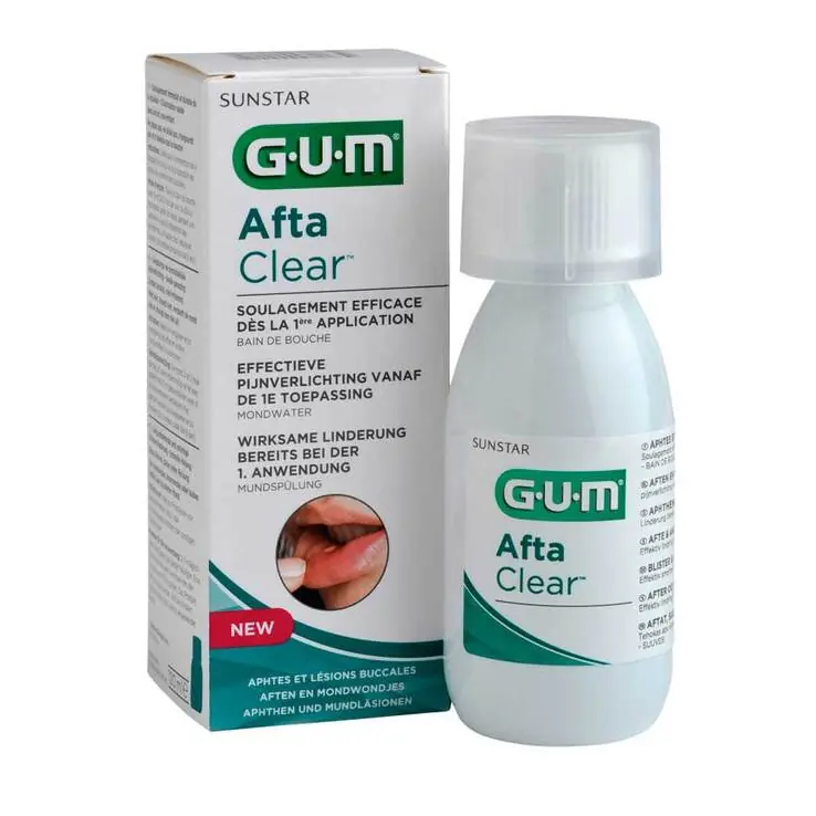 Preiswert GUM Afta Clear Mundspülung, 120 ml