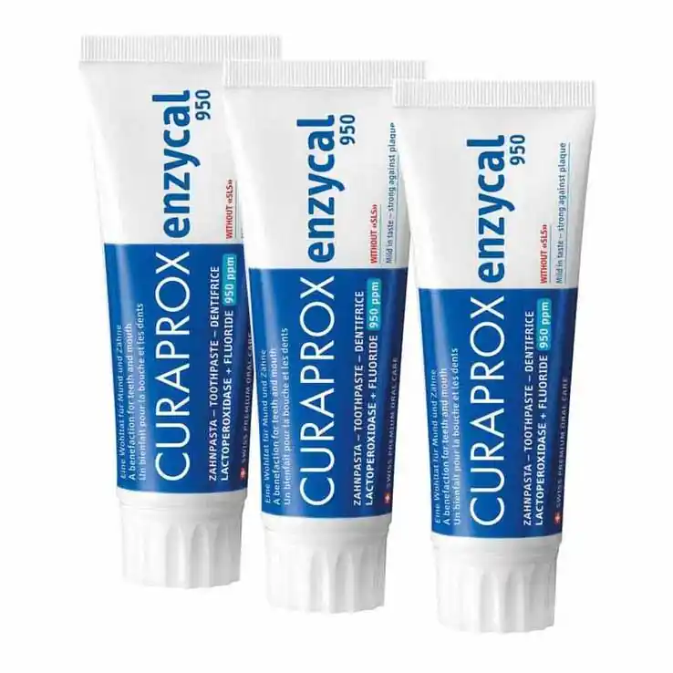 Handgefertigt Curaprox enzycal 950 Fluorid extra milde Zahnpasta, 225 ml