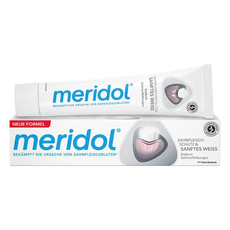 Mega-Angebot Meridol sanftes Weiss Zahnpasta, 75 ml