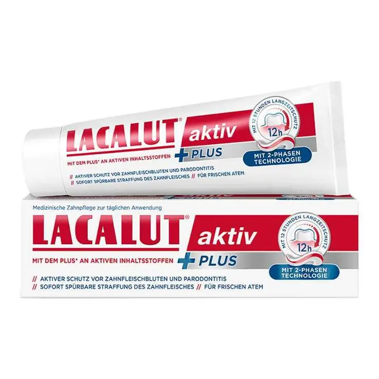 Highlight Lacalut aktiv Plus Zahncreme, 75 ml