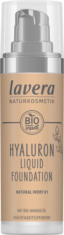 lavera Hyaluron Liquid Foundation -Natural Ivory 01- 30ml Exklusiv