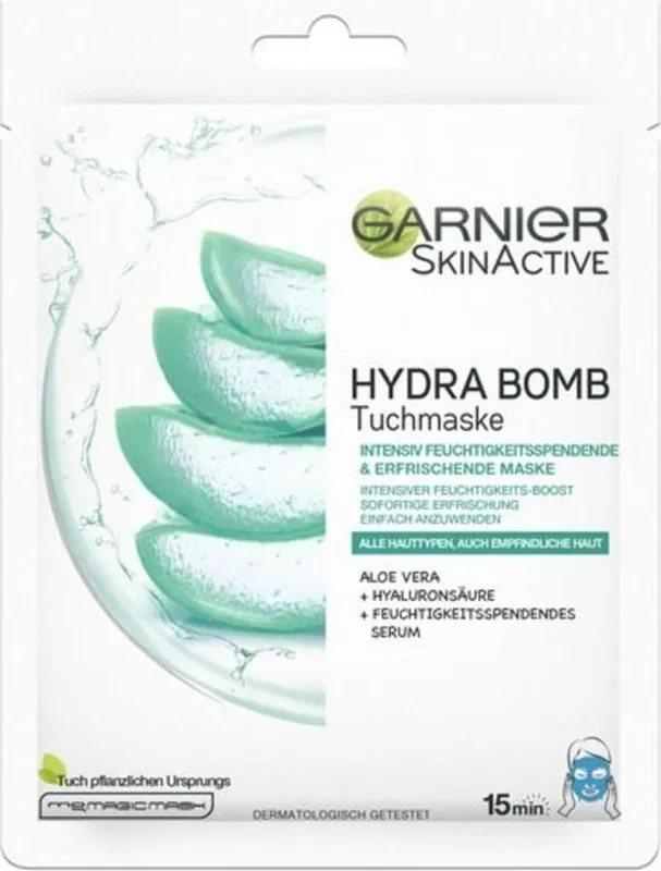 Sofort Bestellen SkinActive HYDRA BOMB Tuchmaske intensiv feuchtigkeitsspendend & erfrischend