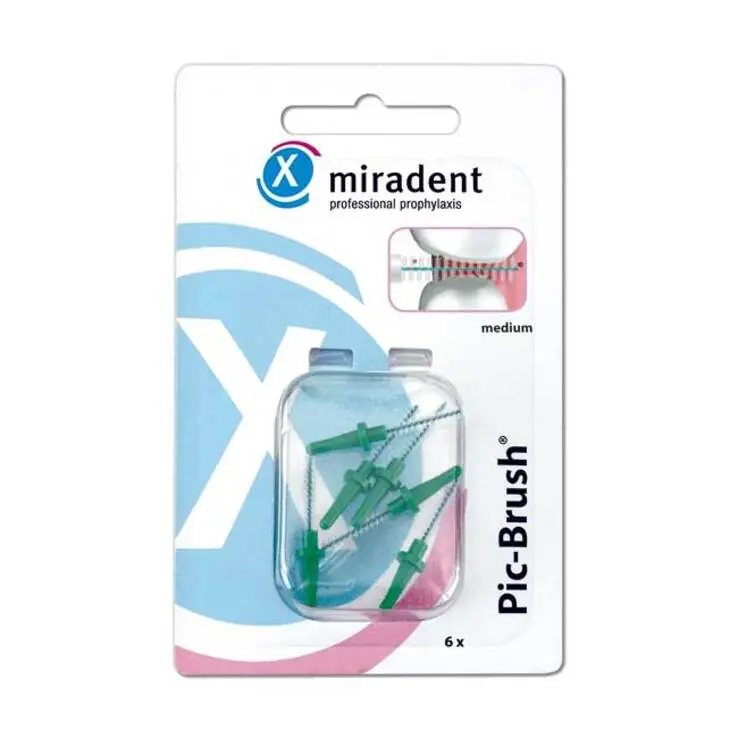 Beliebt Miradent Interdentalbürste Pic-Brush medium grün, 6 St