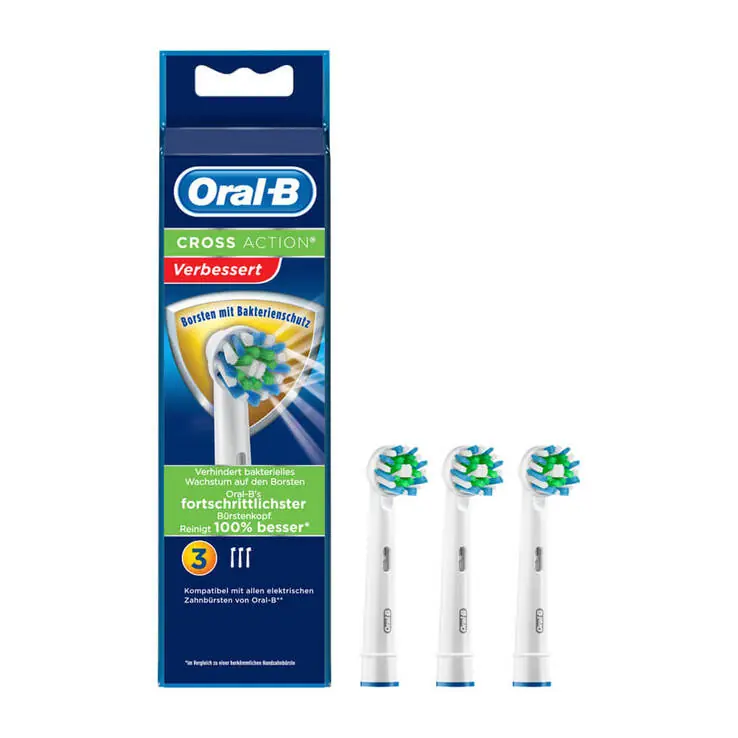 Solange Der Vorrat Reicht ORAL B Aufsteckbürsten Crossaction Bakterienschutz, 3 St