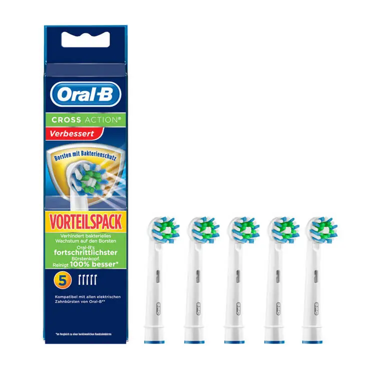 Must-Have ORAL B Aufsteckbürsten Crossaction Bakterienschutz, 5 St