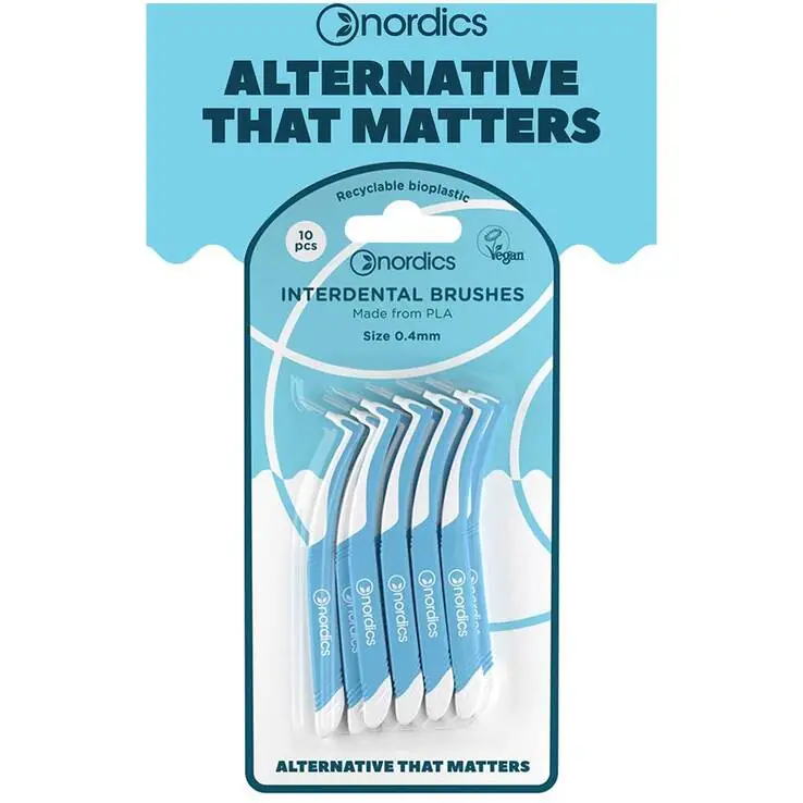 Echt Öko Interdental Zahnbürste Pla 0,40 mm Nordics, 10 St