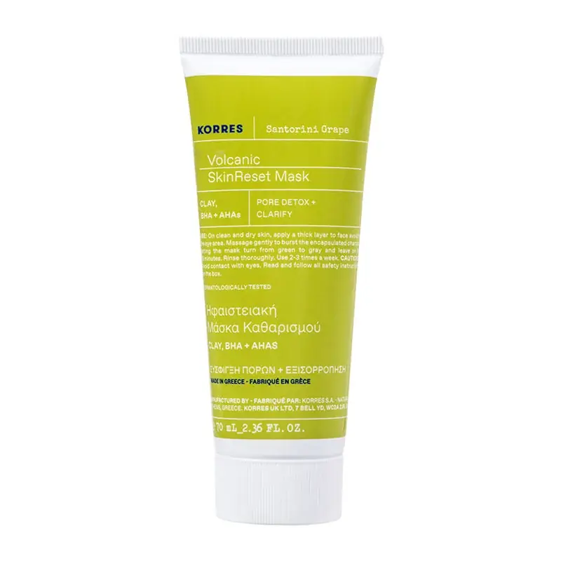 Santorini Grape Hautverfeinernde Maske mit Vulkansand, 70ml Mega-Angebot