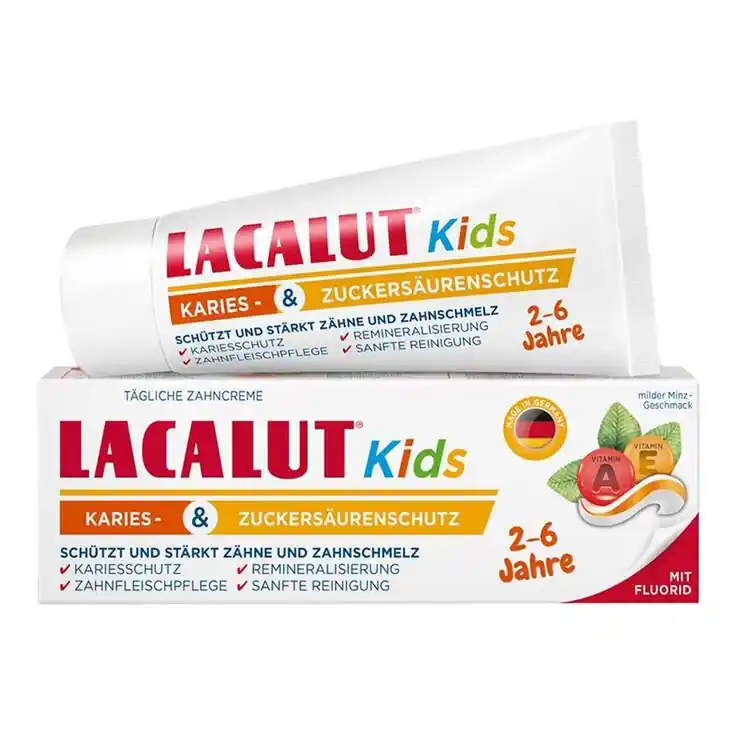 Heißes Angebot Lacalut Kids Karies & Zuckersäurenschutz 2 – 6 Jahre, 55 ml