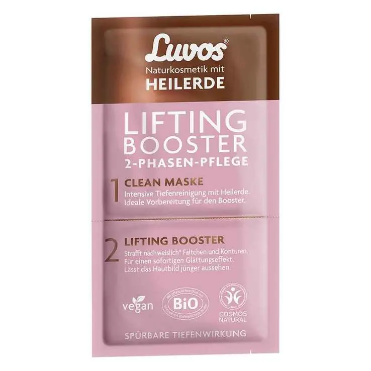 Zertifiziert Luvos Heilerde Lifting Booster & Clean Maske 2 + 7,5ml, 1 P