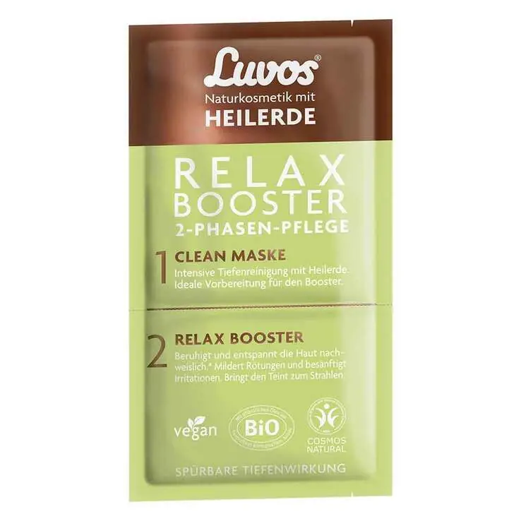 Luvos Heilerde Relax Booster & Clean Maske 2 + 7,5ml, 1 P Rabatt