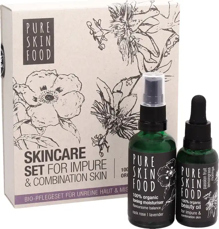 Organic Skincare Set For Impure & Combination Skin Nur Heute