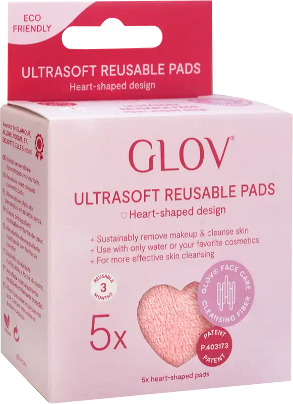 Neue Ware Heart Shaped Ultrasoft Reusable Pads