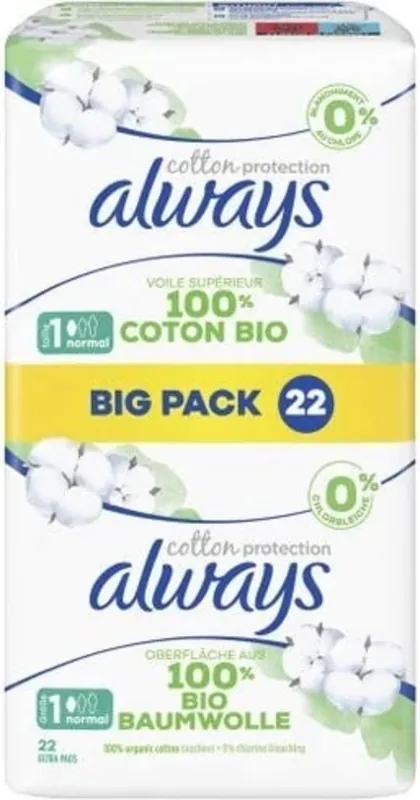Exklusiv Ultra Cotton Protection Normal Damenbinden mit Fl\\u00fcgeln