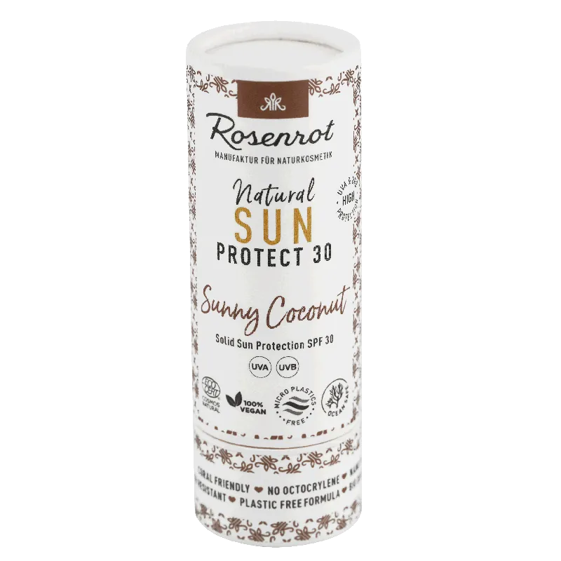 Rosenrot Naturkosmetik Rosenrot Sun Stick LSF 30 – Sunny Coconut 50g Solid Sun Protection SPF 30 3 x 50g Knallerangebot