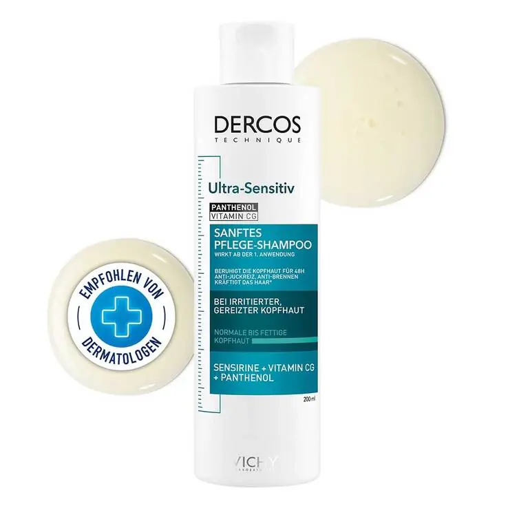 Vichy Dercos Ultra-Sensitiv Shampoo für fettige Haut, 200 ml Beliebt