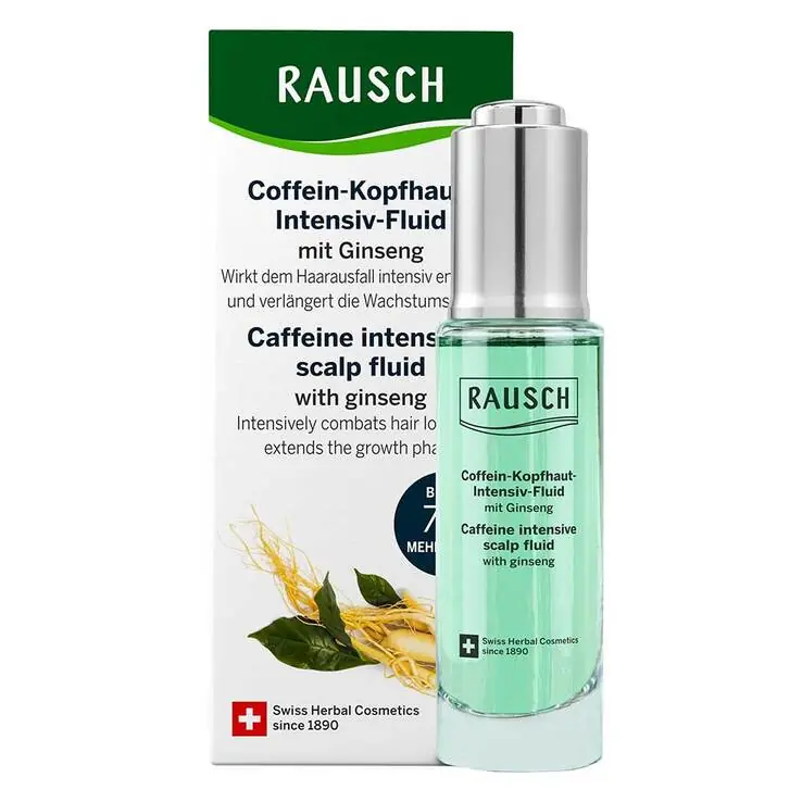 Rausch Coffein-Kopfhaut-Intensiv-Fluid mit Ginseng, 30 ml Neu Im Sortiment