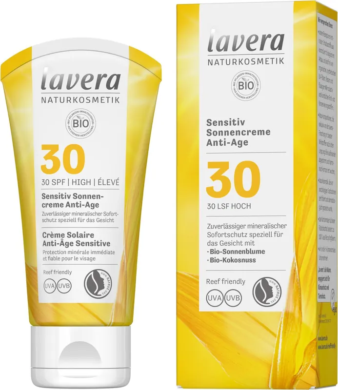 lavera Sensitiv Sonnencreme Anti-Age LSF 30 50ml Sichere Zahlung
