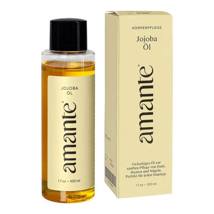 Wochenendangebot Jojoba Öl 100% rein Hautpflegeöl Amante, 100 ml