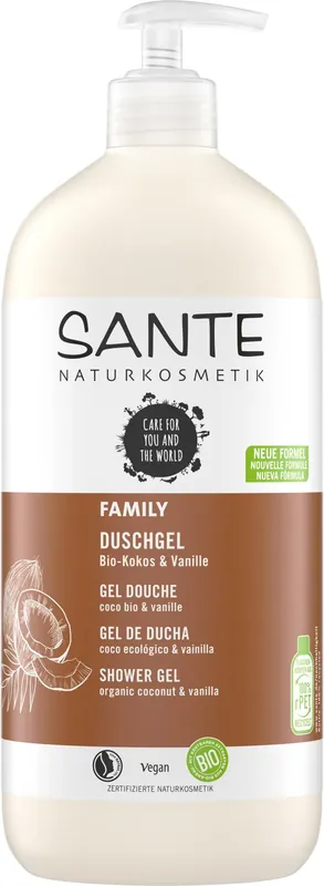 Sante FAMILY Duschgel Bio-Kokos & Vanille 950ml Markenware